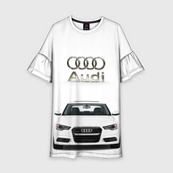 Платье клеш для девочки Audi a5, цвет: 3D-принт
