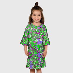 Платье клеш для девочки StreetArt, цвет: 3D-принт — фото 2