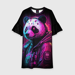 Детское платье Panda cyberpunk