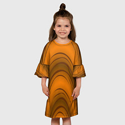 Платье клеш для девочки Гнутое дерево, цвет: 3D-принт — фото 2