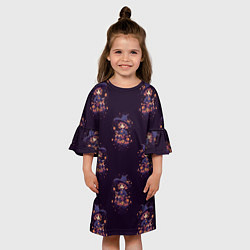 Платье клеш для девочки Милые ведьмочки, цвет: 3D-принт — фото 2