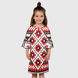 Платье клеш для девочки Удмурт мода, цвет: 3D-принт — фото 2