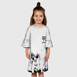 Платье клеш для девочки The Last of Us отпечатки, цвет: 3D-принт — фото 2