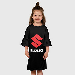Платье клеш для девочки Suzuki sport brend, цвет: 3D-принт — фото 2