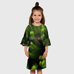 Платье клеш для девочки God of war scandinavia, цвет: 3D-принт — фото 2