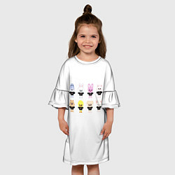 Платье клеш для девочки Skzoo art, цвет: 3D-принт — фото 2