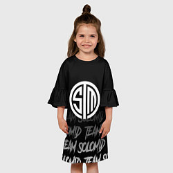 Платье клеш для девочки TSM style, цвет: 3D-принт — фото 2