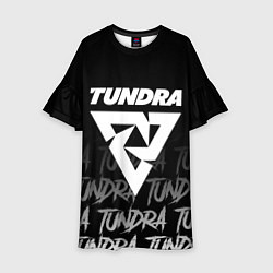 Платье клеш для девочки Tundra style, цвет: 3D-принт