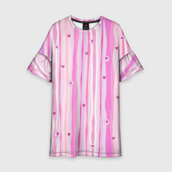 Платье клеш для девочки Глазные яблоки, цвет: 3D-принт