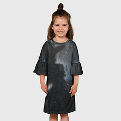 Платье клеш для девочки Бесконечная вселенная, цвет: 3D-принт — фото 2