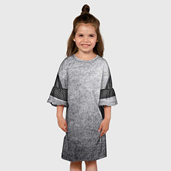 Платье клеш для девочки Стальная болванка, цвет: 3D-принт — фото 2