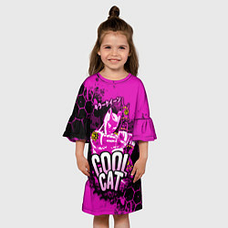 Платье клеш для девочки Killer queen JoJo, цвет: 3D-принт — фото 2