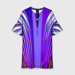 Детское платье Фиолетовые линии и полосы