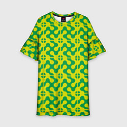 Детское платье Паттерн из трансформированных геометрических фигур