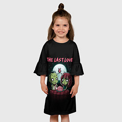 Платье клеш для девочки The last love zombies, цвет: 3D-принт — фото 2