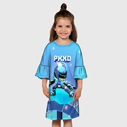 Платье клеш для девочки Холодный новогодний PK XD, цвет: 3D-принт — фото 2