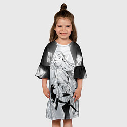 Платье клеш для девочки Sousou no Frieren, цвет: 3D-принт — фото 2