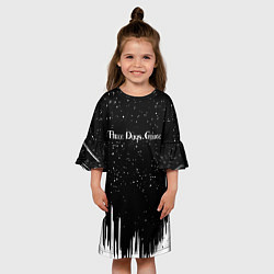 Платье клеш для девочки Three days grace rock band, цвет: 3D-принт — фото 2