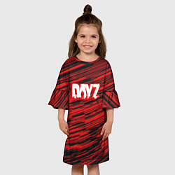 Платье клеш для девочки Dayz текстура, цвет: 3D-принт — фото 2