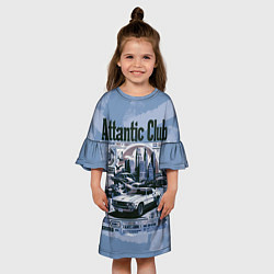 Платье клеш для девочки Клуб Аттантика, цвет: 3D-принт — фото 2