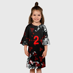 Платье клеш для девочки Destiny pattern game, цвет: 3D-принт — фото 2