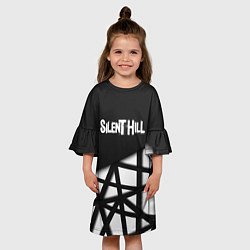 Платье клеш для девочки Silent Hill геометрия, цвет: 3D-принт — фото 2