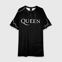 Платье клеш для девочки Queen квин король, цвет: 3D-принт