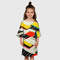 Платье клеш для девочки Пианинка, цвет: 3D-принт — фото 2