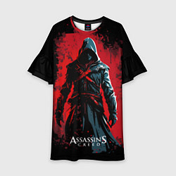 Платье клеш для девочки Assassins creed выход из темноты, цвет: 3D-принт