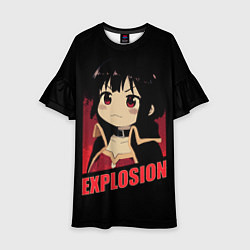 Платье клеш для девочки Megumin Explosion, цвет: 3D-принт
