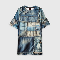 Детское платье Patchwork denim - vogue