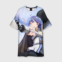 Платье клеш для девочки Реинкарнация Безработного Roxy, цвет: 3D-принт