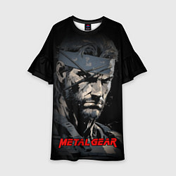 Платье клеш для девочки Metal gear Venom Snake, цвет: 3D-принт