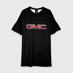 Платье клеш для девочки GMC logo, цвет: 3D-принт