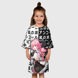 Платье клеш для девочки Encore - Wuthering Waves, цвет: 3D-принт — фото 2