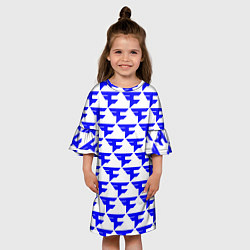 Платье клеш для девочки FaZe Clan pattern team, цвет: 3D-принт — фото 2