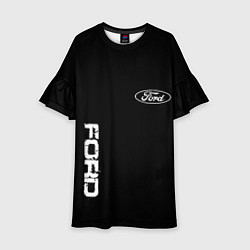 Детское платье Ford logo white steel