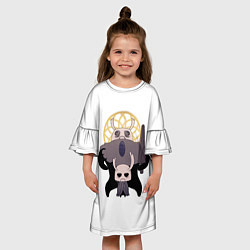 Платье клеш для девочки Hollow Knight Могучий Зот, цвет: 3D-принт — фото 2