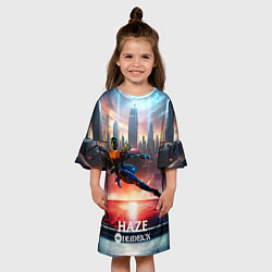 Платье клеш для девочки Deadlock Haze, цвет: 3D-принт — фото 2
