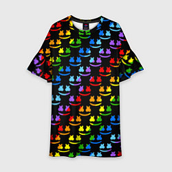 Детское платье Marshmello pattern neon