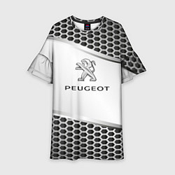 Платье клеш для девочки Peugeot carbon metal, цвет: 3D-принт