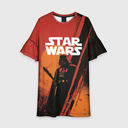 Платье клеш для девочки Darth Vader - Star Wars, цвет: 3D-принт