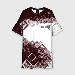 Платье клеш для девочки Снуоборд, цвет: 3D-принт