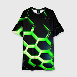 Детское платье Neon Honeycombs