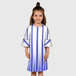 Платье клеш для девочки Striped suit, цвет: 3D-принт — фото 2