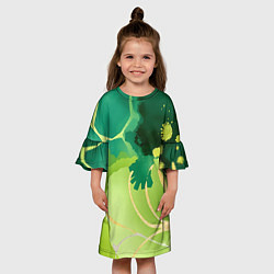 Платье клеш для девочки Вдохновленный природой, цвет: 3D-принт — фото 2
