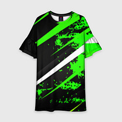 Детское платье Color black and green