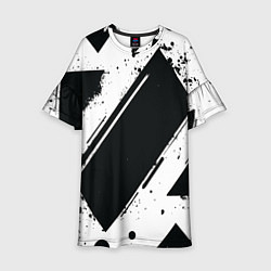 Детское платье Color black white