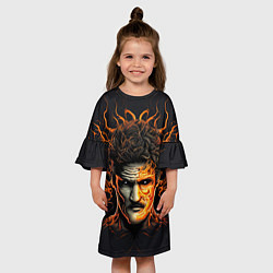 Платье клеш для девочки The last of us - зараженный Джоел, цвет: 3D-принт — фото 2