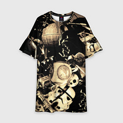 Платье клеш для девочки Дарт Вейдер Йода Чубакка и другие из Star Wars, цвет: 3D-принт